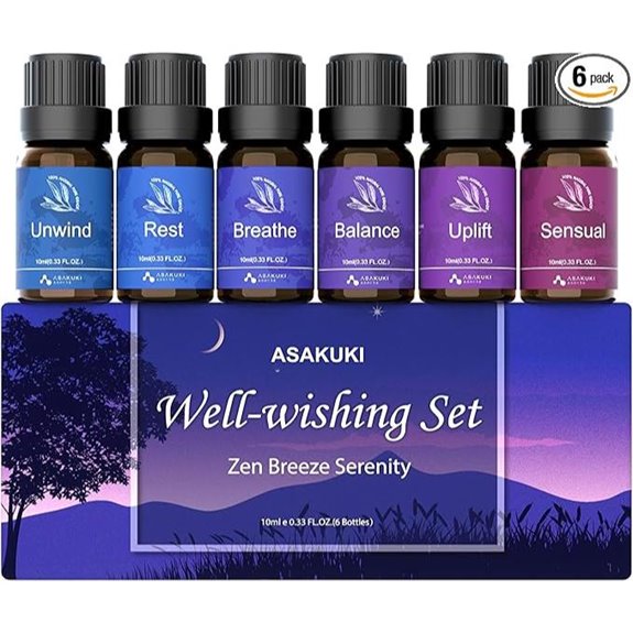 ASAKUKI Essential Oil Blends for Diffuser (6 Pack)
