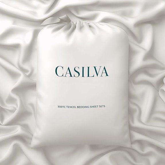CASILVA Eucalyptus Sheets with Silver Queen Set