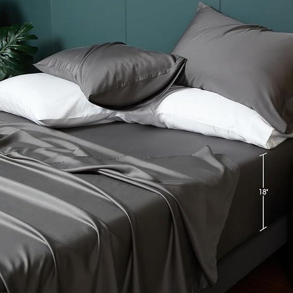 HYPREST Eucalyptus Tencel Queen Sheets with Deep Pocket