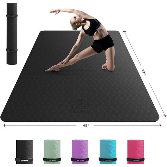 HAPBEAR Extra Large Non-Slip Yoga Mat