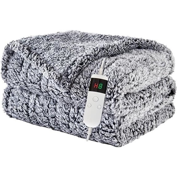 Heated Throw Blanket with Auto Off & Fast Heating