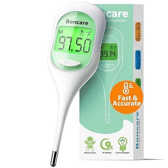 Boncare 9-Second Basal Body Thermometer for Ovulation