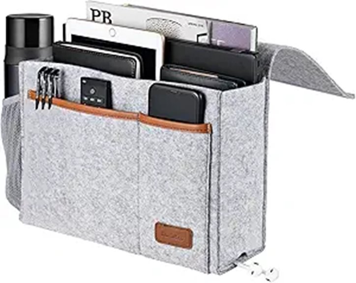 Felt Bedside Organizer with Pockets for Home