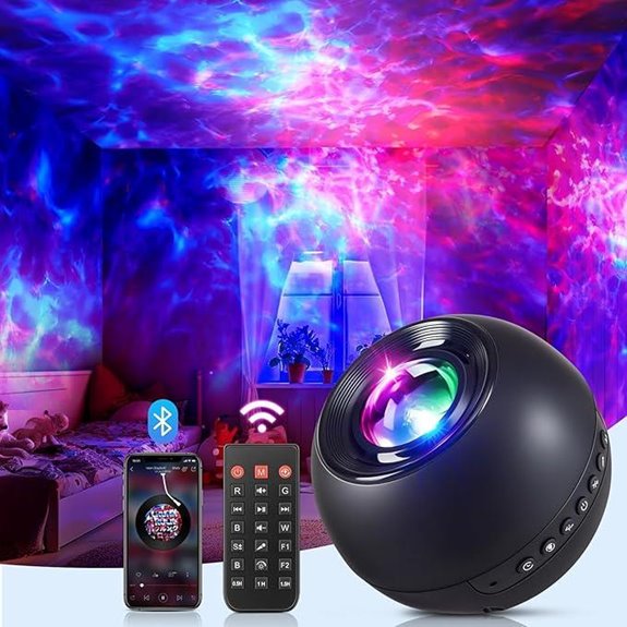 One Fire Galaxy Light Projector with Sound & Remote