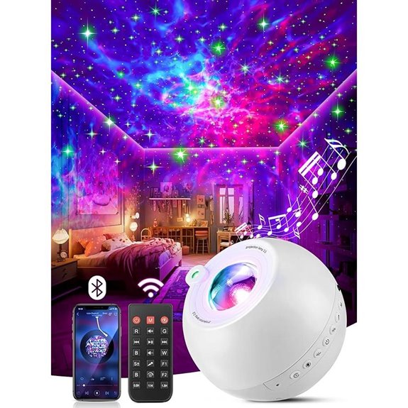 One Fire Galaxy Projector with Night Light and Bluetooth