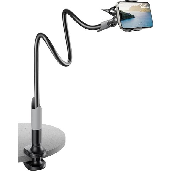 Saiji Gooseneck Bed Phone Holder and Mount