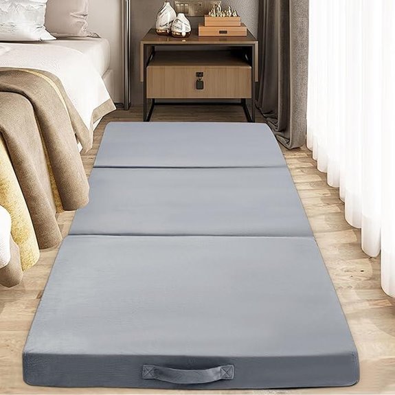 BALAPET Foldable Memory Foam Floor Pillow (Light Gray)