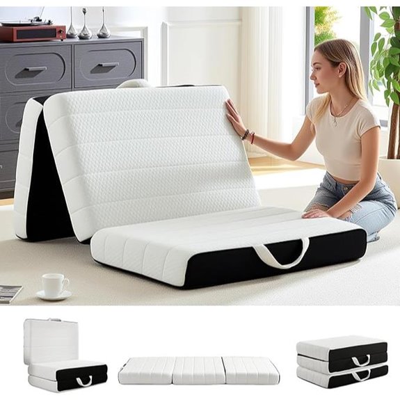 Foldable Twin Memory Foam Mattress Topper