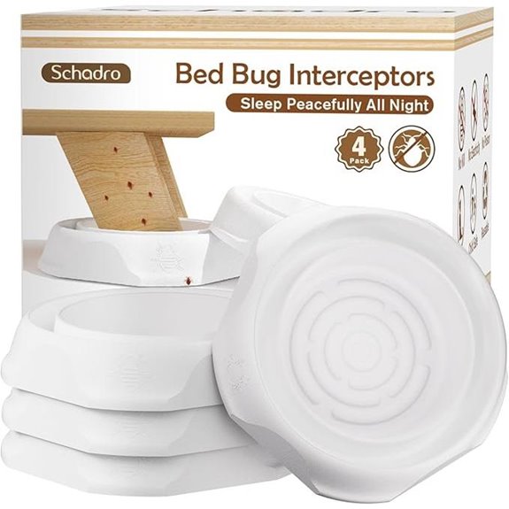 Bed Bug Traps 4 Pack 24/7 Insect Monitor
