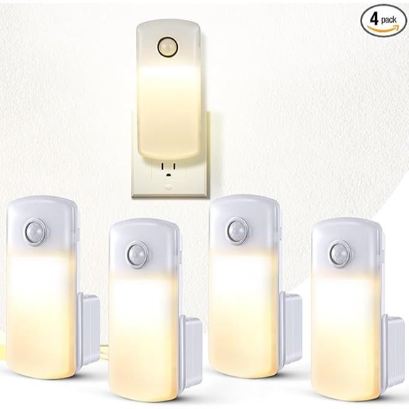 Enhon 4 Pack Motion Sensor Emergency Night Lights