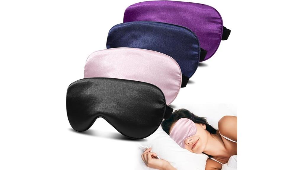 four pack silk sleep masks