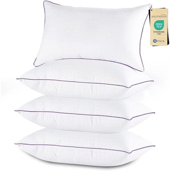 JOLLYVOGUE Queen Size Pillow Set of 4