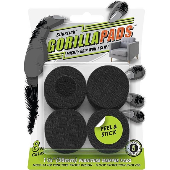 Slipstick GorillaPads Furniture Floor Protectors (8 Pack)
