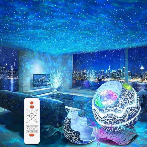 Rossetta Star Galaxy Projector with Bluetooth Speaker