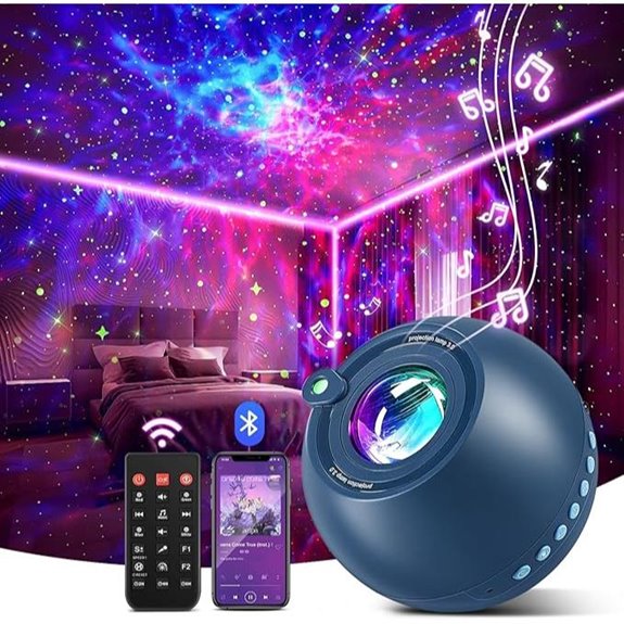 Galaxy Star Projector with White Noise and Bluetooth