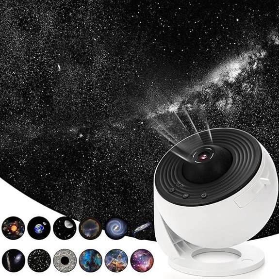 Hbaushun Galaxy Star Projector with Discs for Home