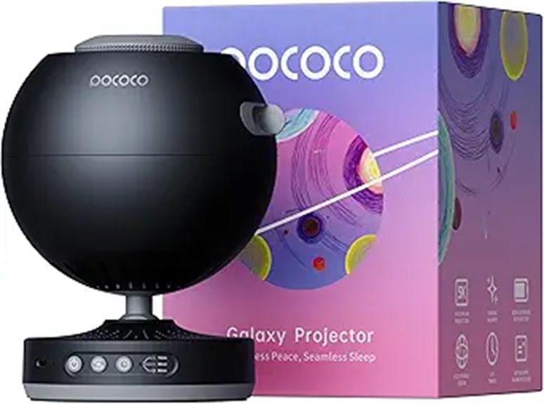POCOCO Galaxy Star Projector with Discs and Soft Light