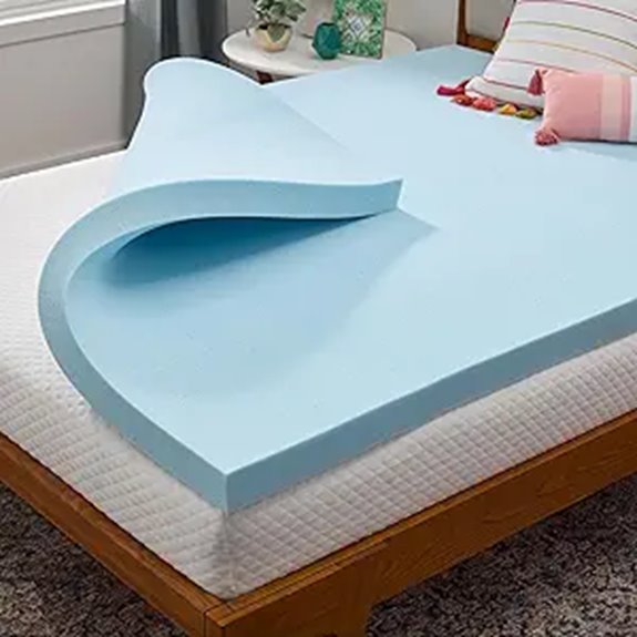 LINENSPA Gel-Infused Memory Foam Mattress Topper