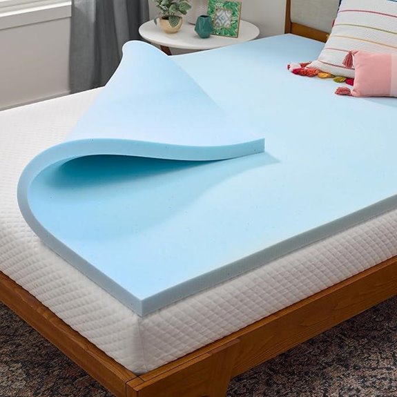 Linenspa Gel Swirl Memory Foam Mattress Topper