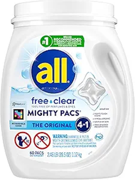 All Mighty Pacs Sensitive Skin Laundry Detergent