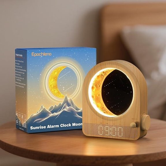 Sunrise Alarm Clock with White Noise and Moonlight
