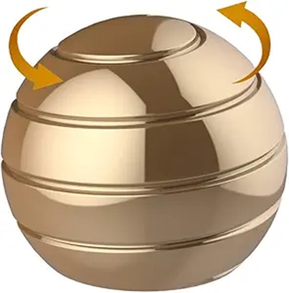 Kinetic Spinner Desk Toy Stress Relief Gold (39MM)