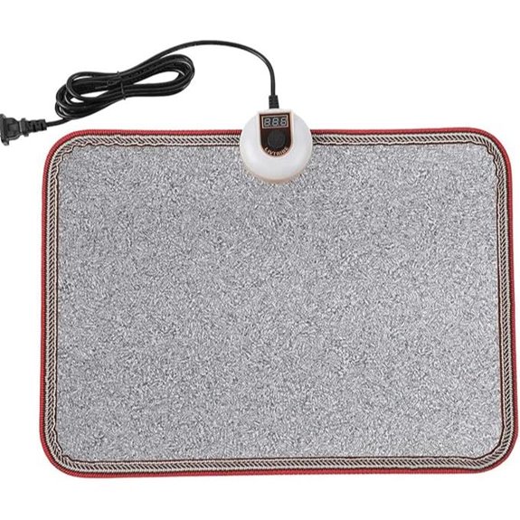 Heated Floor Mat for Foot (AC 110V Gray)