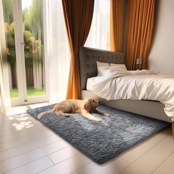 Ophanie Small Grey Non-Slip Area Rug (20x30)