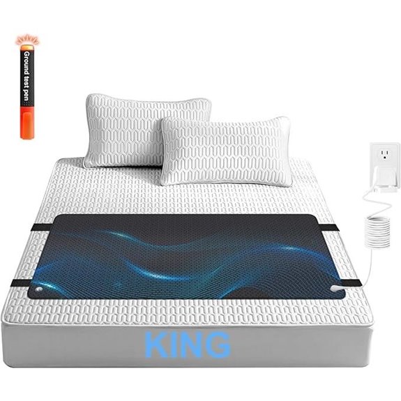 Grounding Mattress Pad for Sleep and Pain Relief