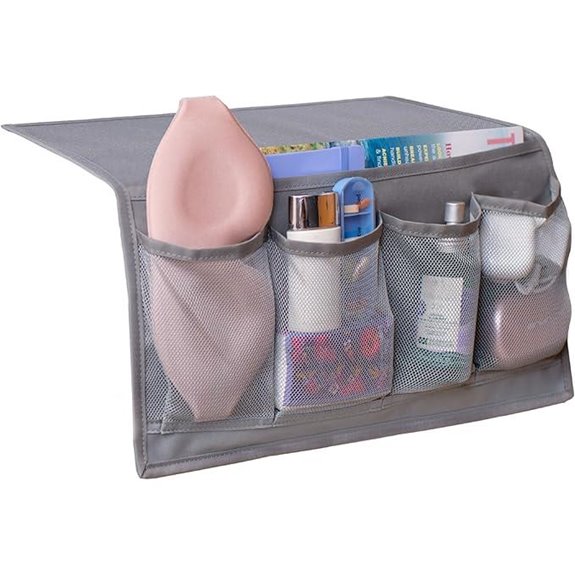 Slumber & Stow Hanging Bedside Organizer with 5 Pockets
