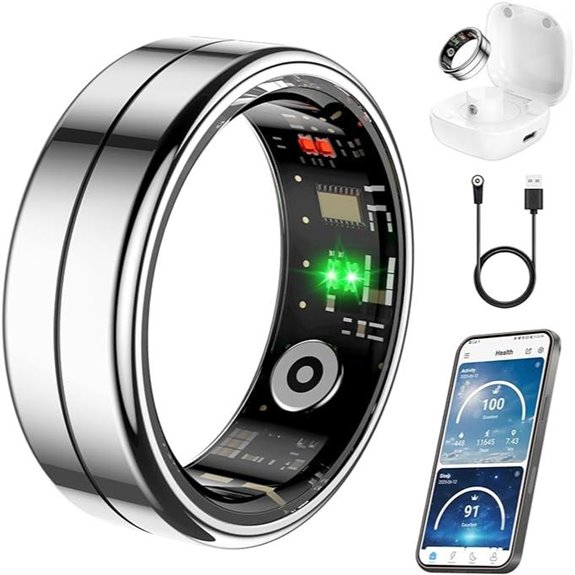 Smart Health Ring with Heart Rate & Sleep Monitoring