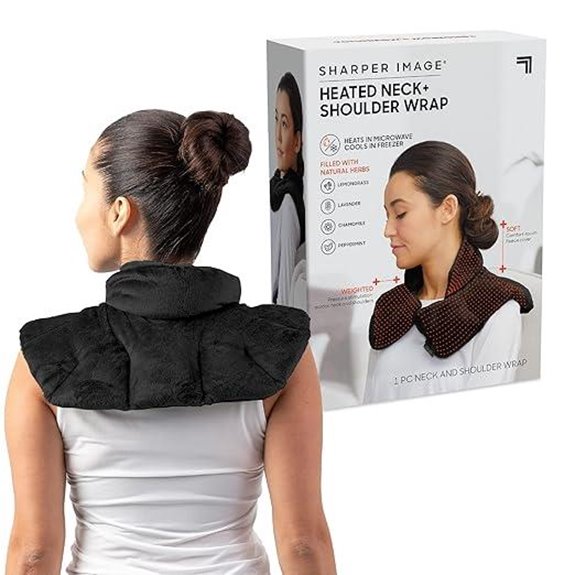 Sharper Image Heated Neck & Shoulder Wrap with Aromatherapy