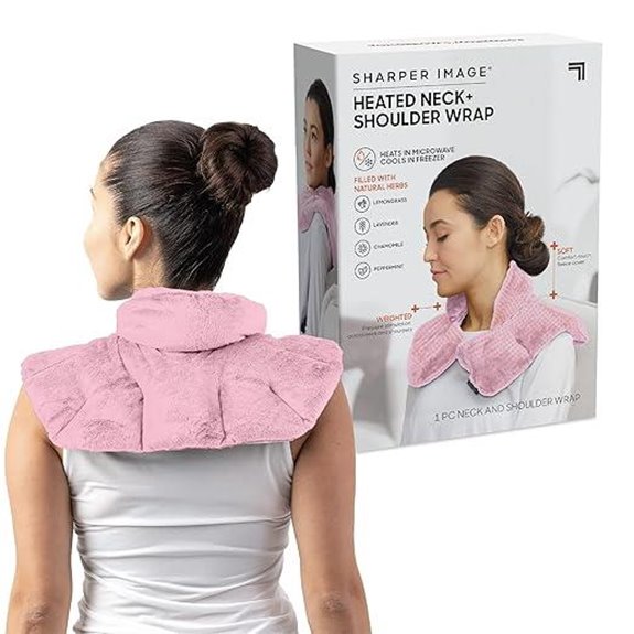 Sharper Image Heated Neck & Shoulder Wrap with Aromatherapy