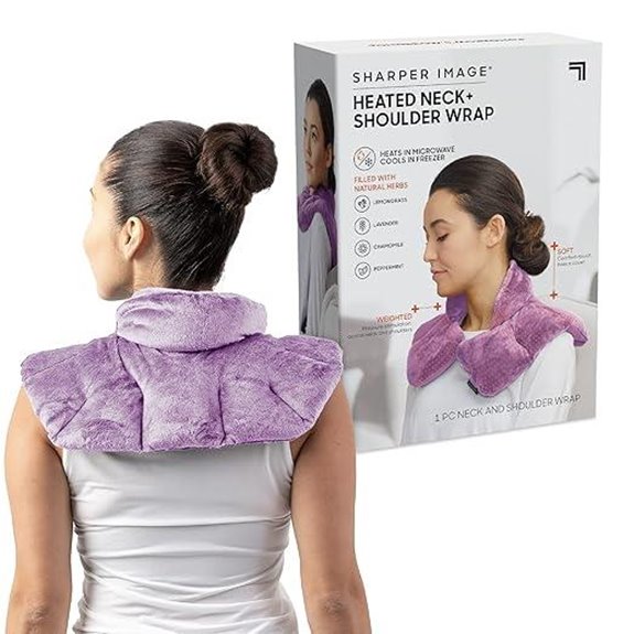 Sharper Image Heated Neck & Shoulder Wrap with Aromatherapy