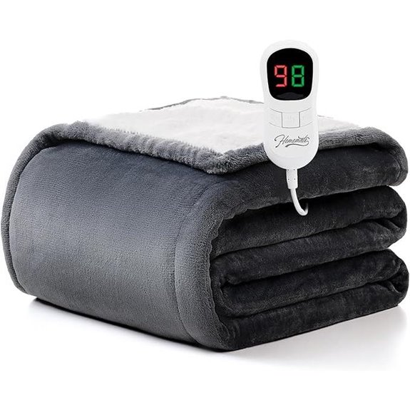 Homemate Electric Heated Blanket with Auto-Off and Heat Levels