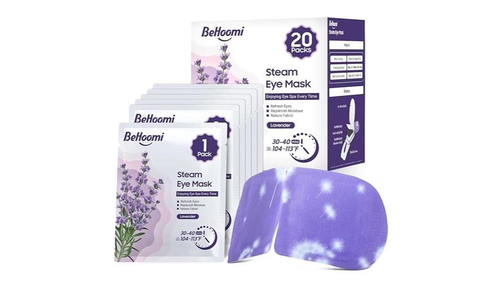 heated eye mask packs