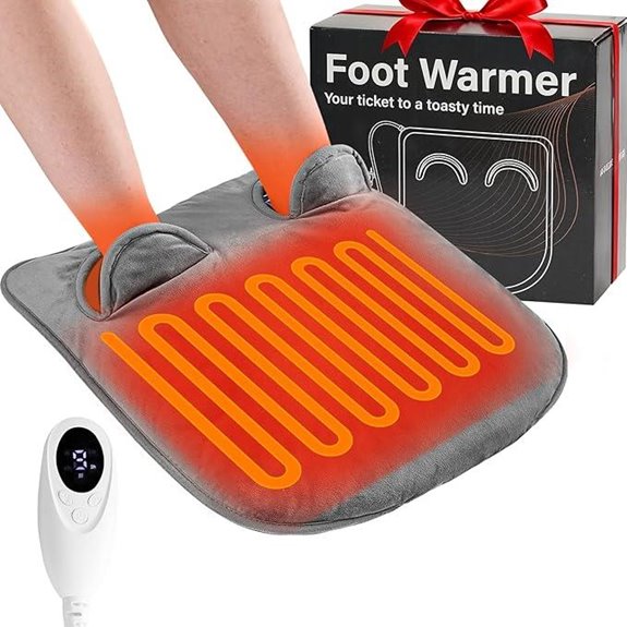 Electric Heated Foot Warmer with Adjustable Settings