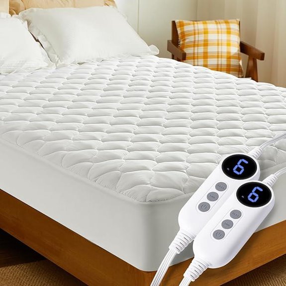 HYLEORY Cal King Heated Mattress Pad with Dual Control