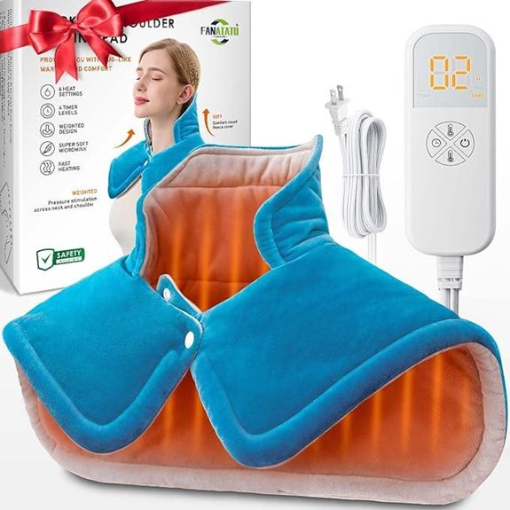Weighted Heating Pad for Neck & Shoulder Pain Relief