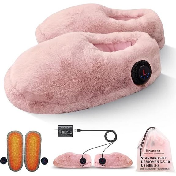 Rechargeable Heated Slippers for Cold Feet