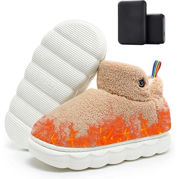 Lilia Heated Slippers with Rechargeable Battery Pack