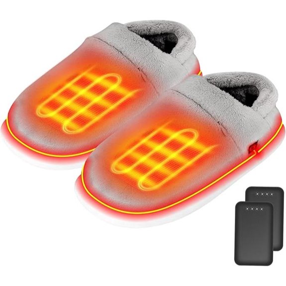 Heated Slippers with Battery Pack for Men & Women