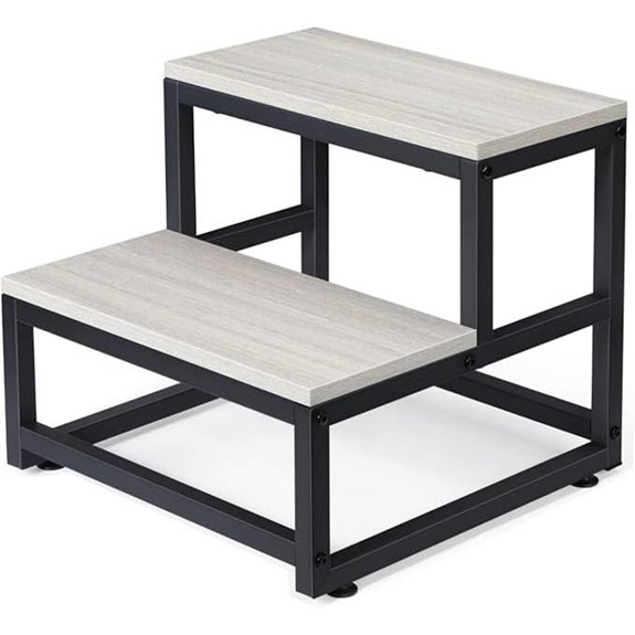 LIANTRAL Heavy Duty Wooden Step Stool (500lbs)