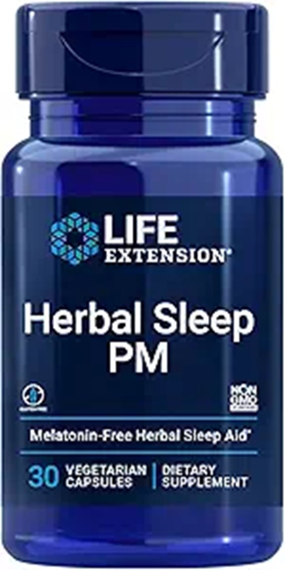Herbal Sleep PM Supplement with Lemon Balm & Chamomile