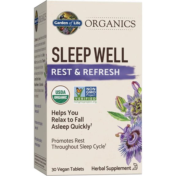 Garden of Life Sleep Well Herbal Supplement (30 Tablets)