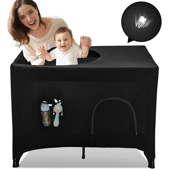 Hiaksedt Pack 'n Play Blackout Canopy Cover