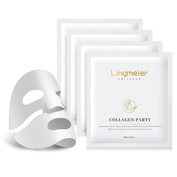 Hydrogel Collagen Mask 4-Pack for Hydration & Firming