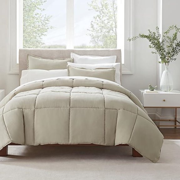 SERTA Hypoallergenic 3-Piece Comforter Set Full/Queen