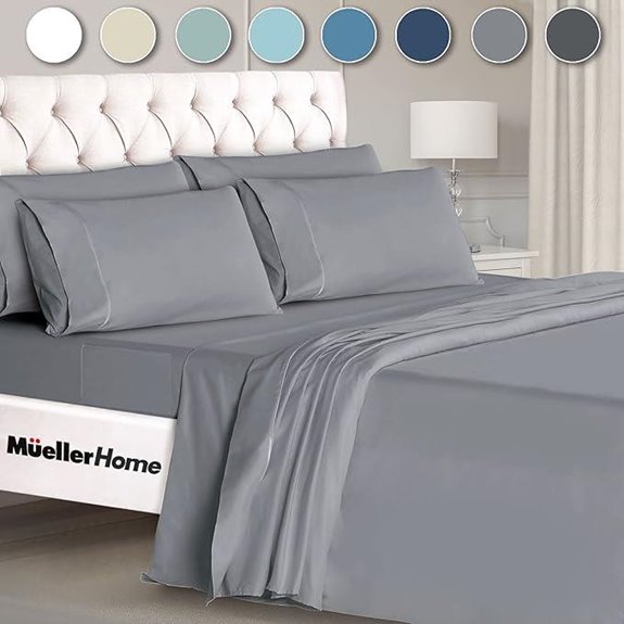 Mueller Ultratemp King Sheets Set Hypoallergenic 6-Piece