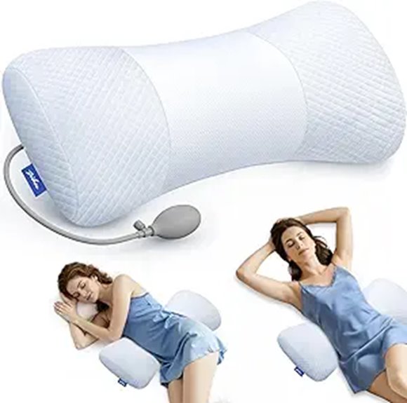 ZIKEE Inflatable Lumbar Support Pillow for Bed